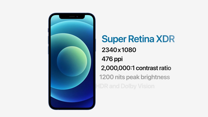 iPhone 12 Mini vẫn được trang bị màn hình OLED 